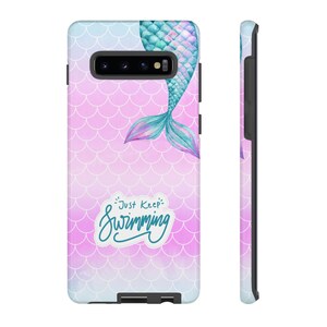mermaid phone case mermaid lover galaxy phone case for mermaid lover cute ocean phone case inspirational phone case for encouragement