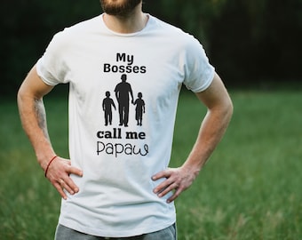 My Bosses Call Me Papaw SVG, Grandfather Gift (Digital Download)