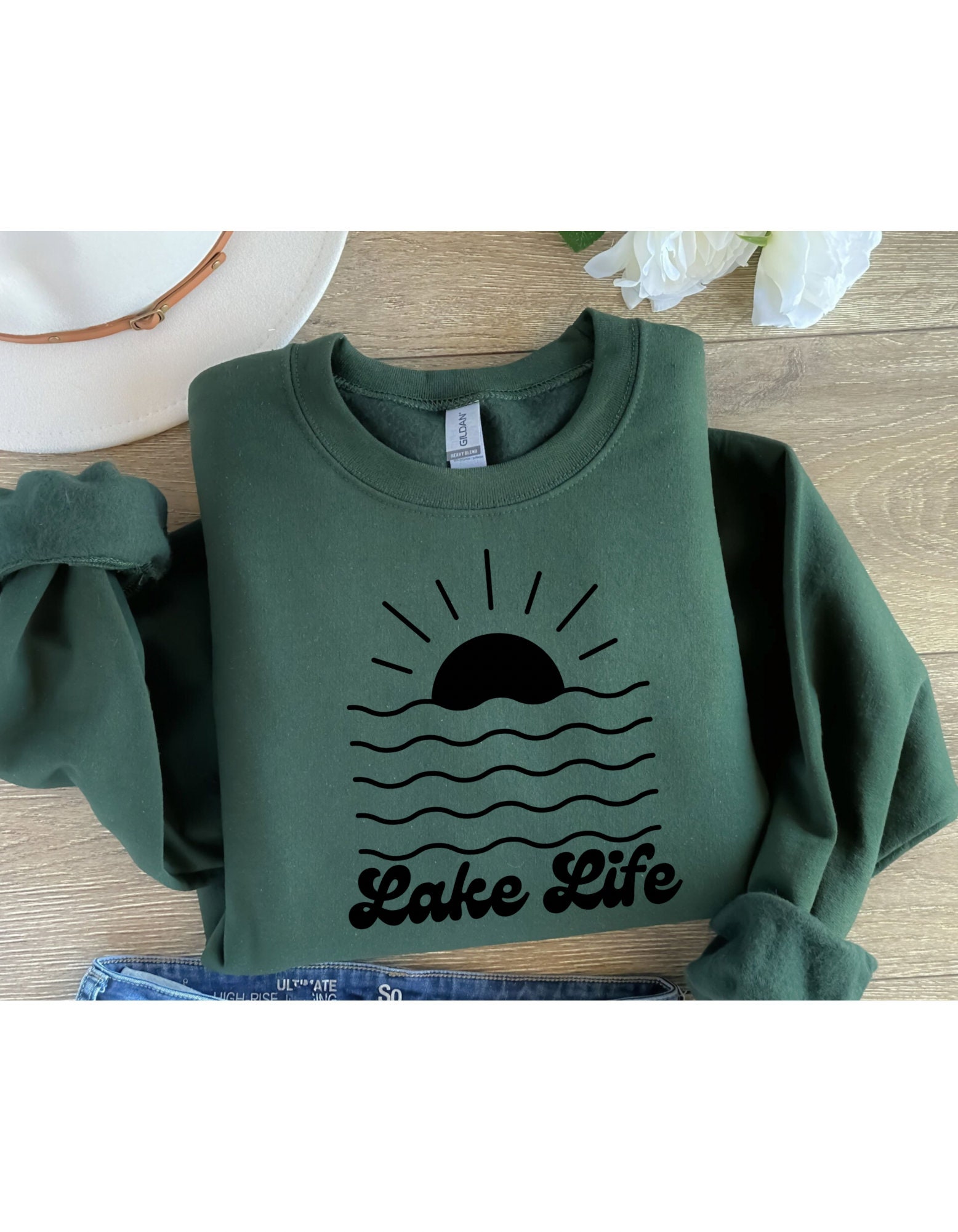 Lake Life Sweatshirt for Lake Lovers Sweatshirt Camping - Etsy