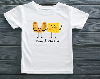 Cute Mac and Cheese Toddler Shirt, Noodle Lover Tee