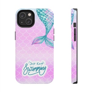 mermaid phone case cute mermaid phone case inspirational phone case for encouragement ocean phone case mermaid lover phone case