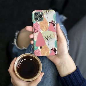Fall phone case fall trees phone case cute fall phone case fall colors phone case minimalist phone case fall iPhone case