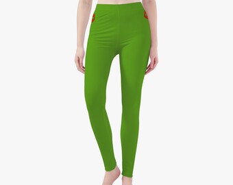 Grüne Damen-Yogahose