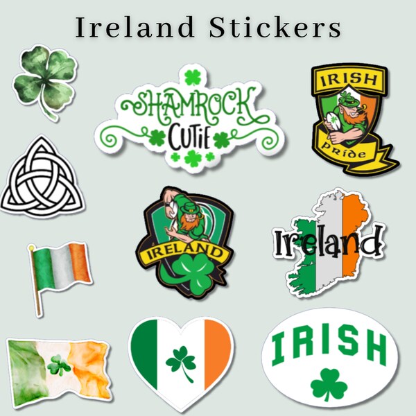 Irish Stickers Etsy