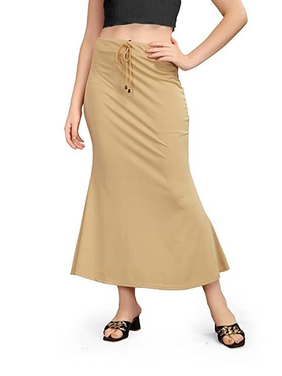Buy BUYONN Saree Shapewear for Women Petticoat for Women Lycra Shapewear  for Saree (Beige, Small) at