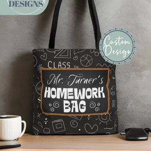 Personalized Teacher Tote Bag, Custom Teacher Stuff Bag Gift, Teacher Appreciation, Expert in Grade-ology