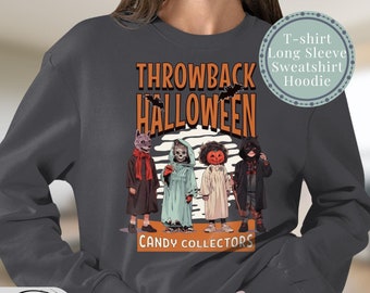 ハロウィンシャツのヴィンテージコスチューム、Tシャツ、長袖Tシャツ、スウェットシャツ、パーカーで、この恐ろしく不気味な秋の季節を楽しみましょう