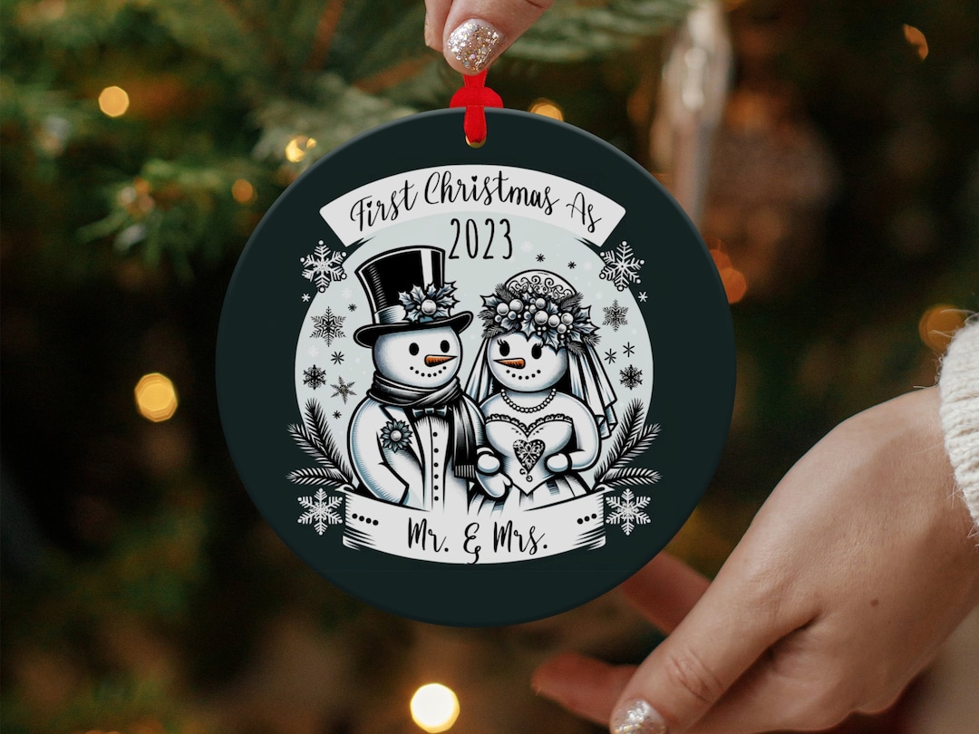 Personalized Couples Ornament, First Christmas Together, Ornament