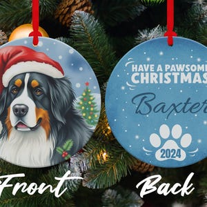 Addobbo natalizio a forma di cane da montagna bernese: decorazioni festive per le feste