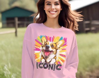 Iconic Corgi Dog T-shirt: Comfort Colors Tee or Sweatshirt