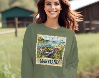 Maryland Blue Crab T-shirt: Chesapeake Bay Summer Vacation Tee
