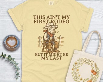 T-shirt ou sweat-shirt de rodéo amusant : dicton du Sud, motif vache cow-boy