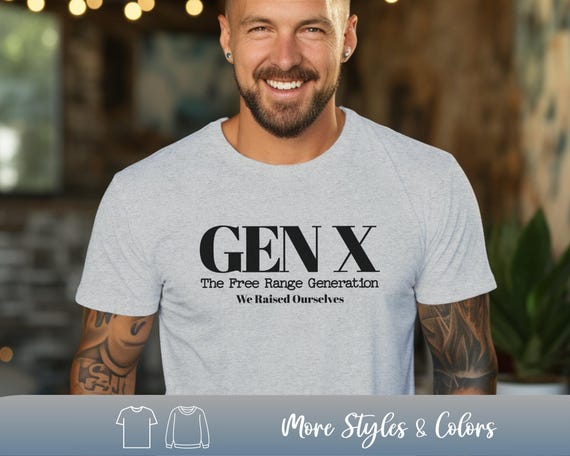 Gen X T-shirt: the Free Range Generation - Funny Slogan Tee - Etsy