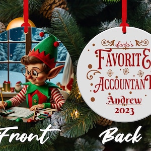 Personalized Accountant Christmas Ornament: CPA Gift