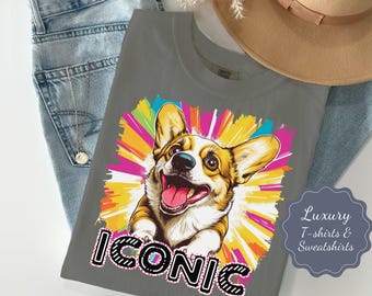 Iconic Corgi Dog T-shirt: Comfort Colors Tee, Dog Lover Gift