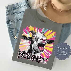 Funny Goat Graphic Comfort Colors Tee or Sweatshirt