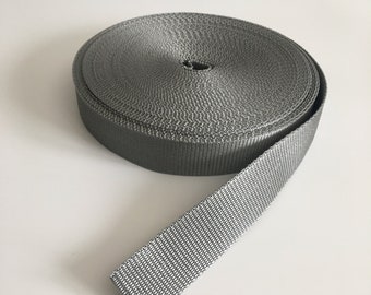 Heavy Duty Nylon Webbing " Grey" 3cm ( 1,18") handbag straps