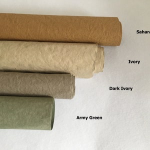 Tessuto di carta lavabile 72 x 95 cm (28,3"x37,4") fogli, rotolo, Vegano,