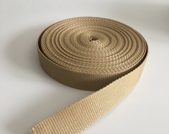 Heavy Duty Nylon Webbing "Beige" 3cm ( 1,18") handbag straps