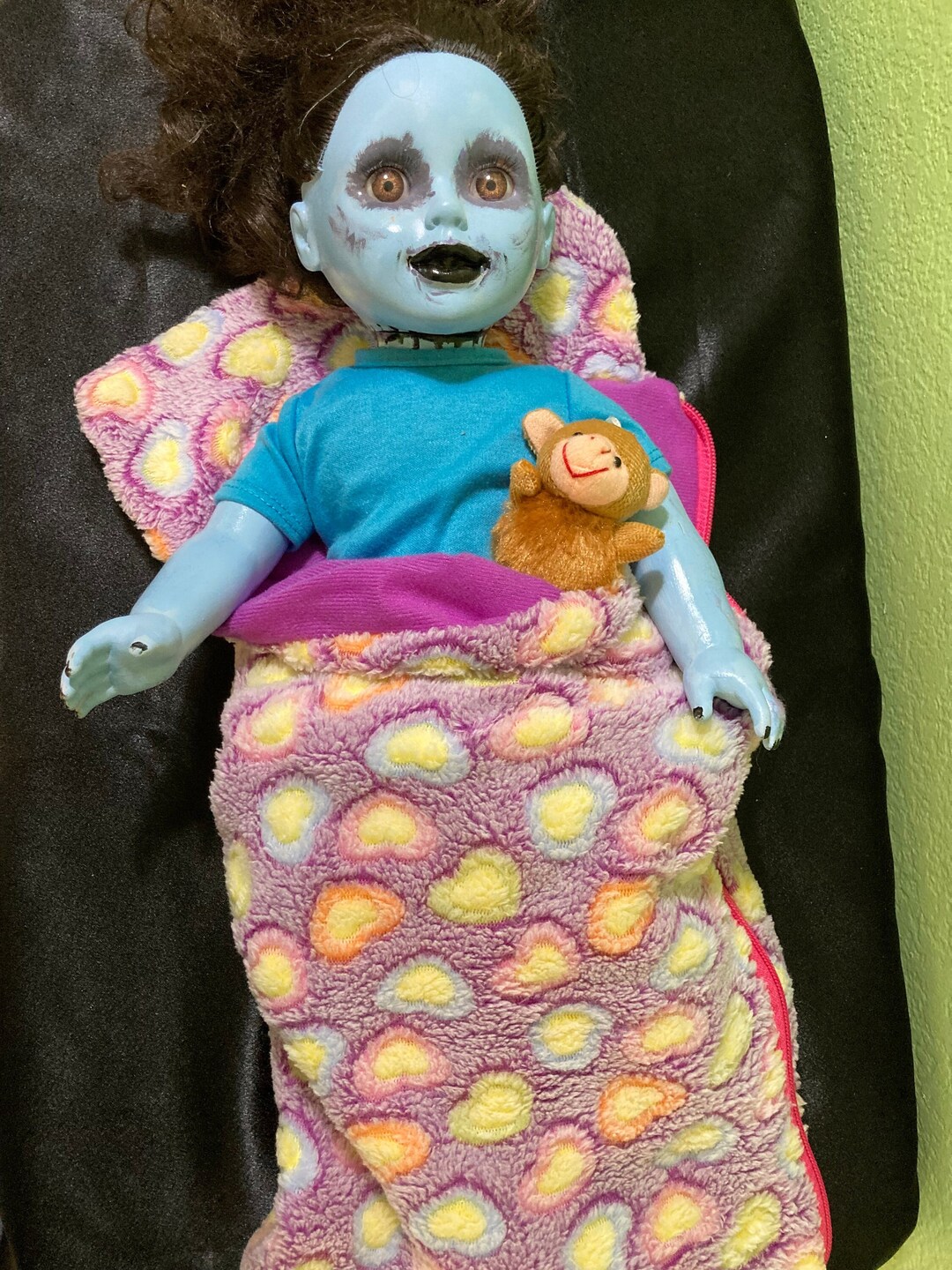 P&W Zombie Doll Sally Cute Creepy Halloween Art Doll Etsy