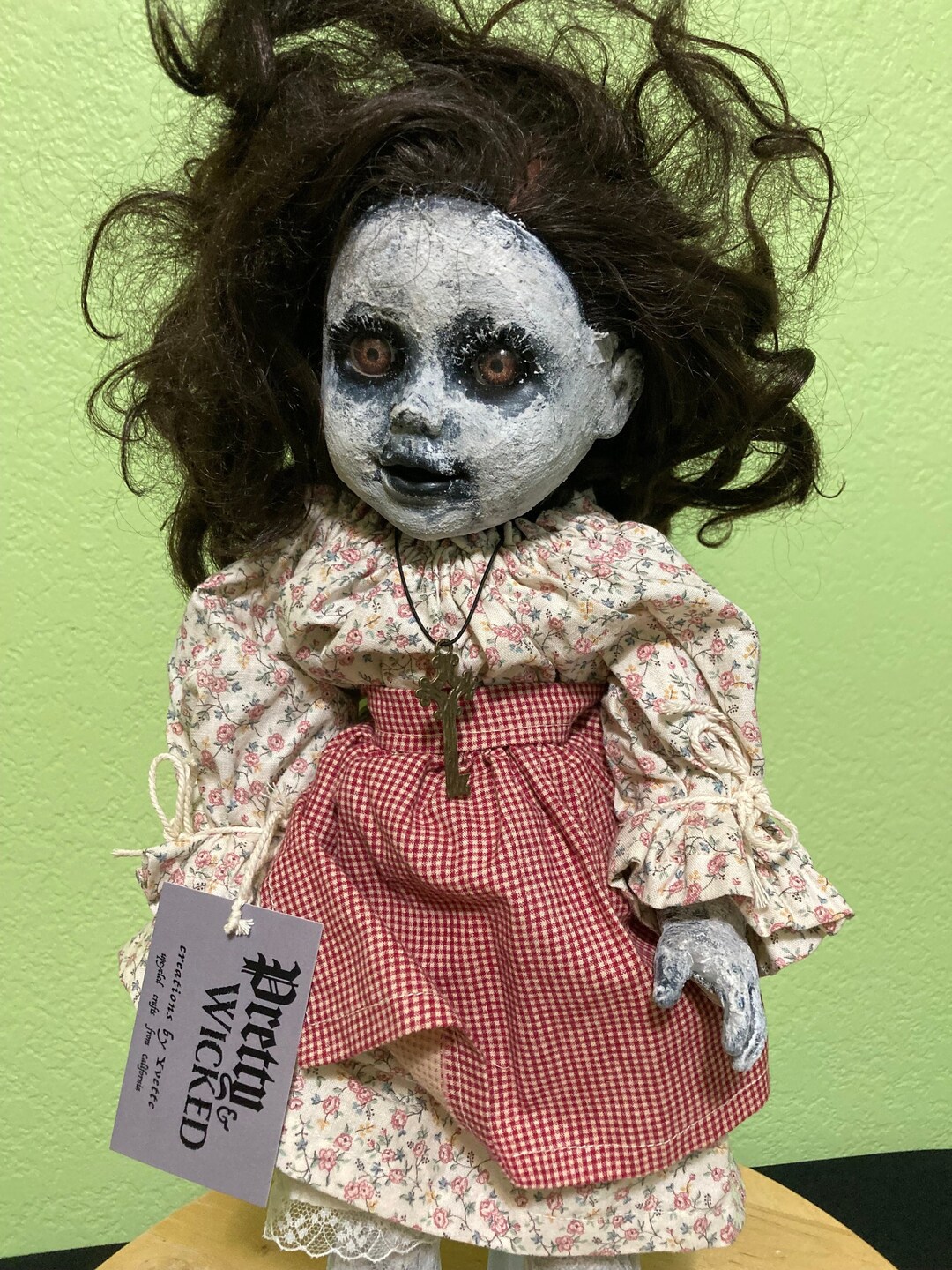 P&W Emily Zombie Girl Doll Creepy Halloween Creepy Cute Country