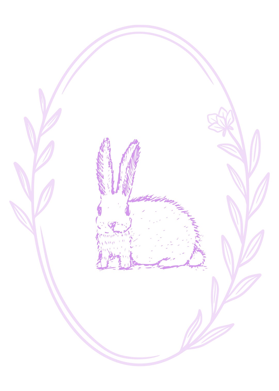 Easter Bunny in Egg Frame / Digital POD print on Demand, Wall Art, Digital Wallpaper, Background