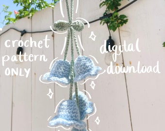 Crochet Lily of the Valley Pattern – Bellflower Car Accessory (PDF Pattern)