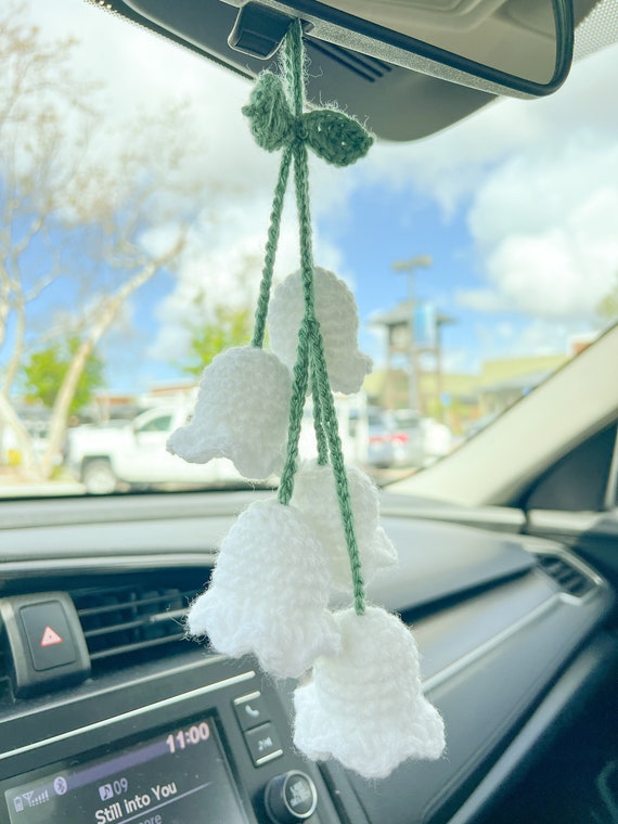 Crochet Lily of the Valley/bellflower Decorative Hanger Car Accessory Wall  Accessory 