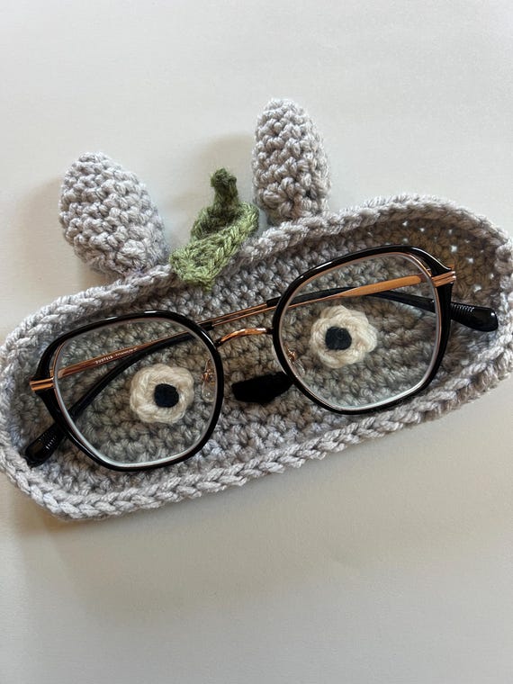 handmade crochet Anime creature inspired glasses tray/holder, cute desk accessories/to gift to others