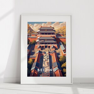 Forbidden City Art Print: China Travel Poster (Digital Download)
