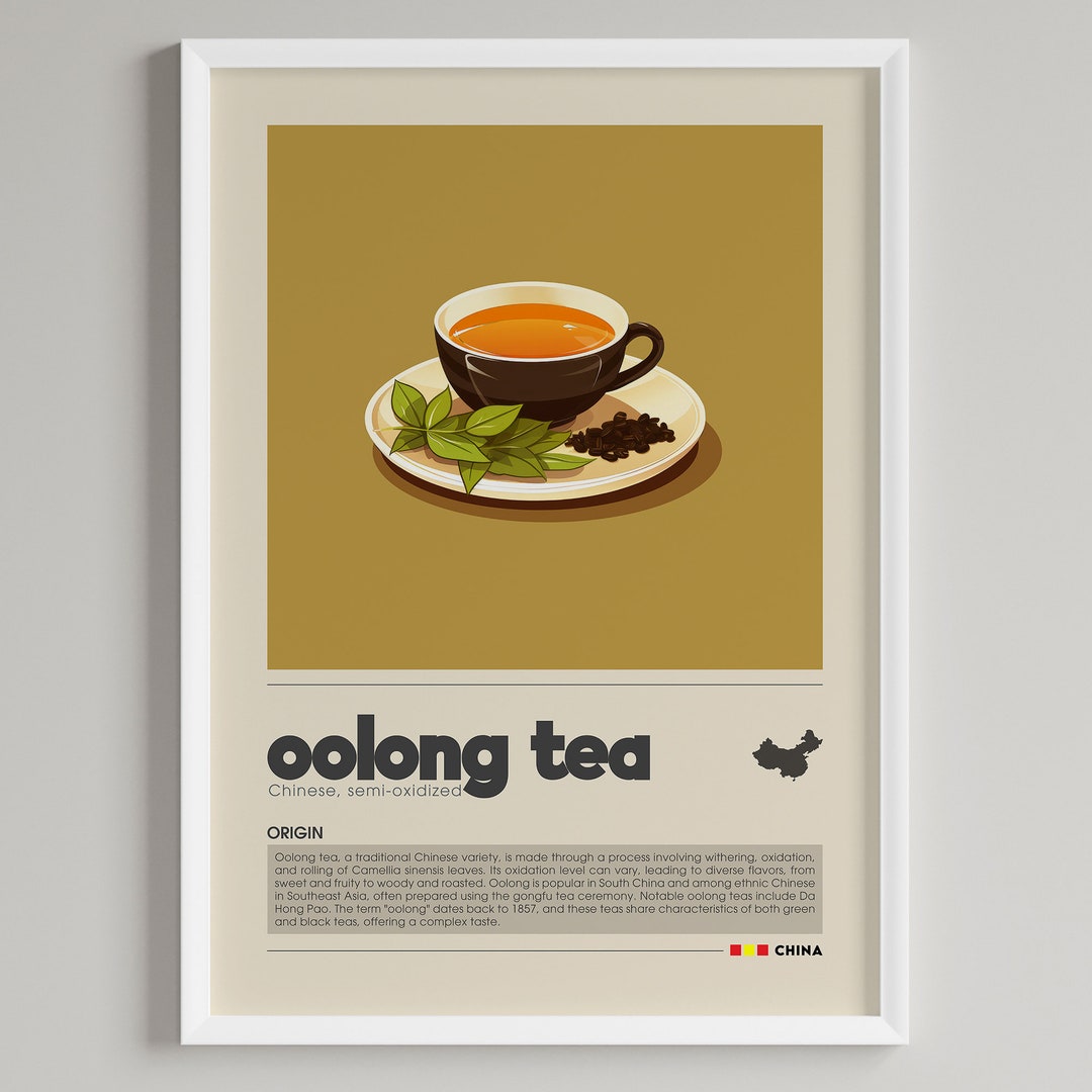 Oolong Tea Print: Minimalist Chinese Cafe Art (digital Download) - Etsy