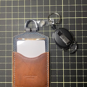 leather badge holder
