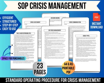 Standardarbeitsprozedur-Krisenmaagement, Reaktionplan, Notfallmassnahmen, Vorfallmanagment, SOP-Kommunikation, Bereitschaftsplanung