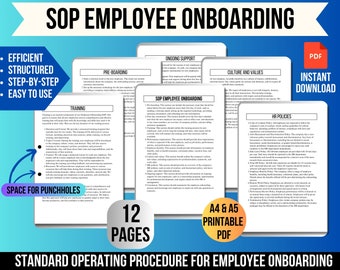 Standardarbeitsprozedur Mitarbeiter-Onboarding , Onboard-SOP, Einstellung für Unternehmen, Mitarbeitereinführung, Mitarbeiterorientierung,