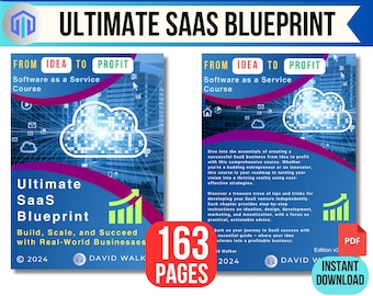 SaaS Idea to Profit Book, SaaS blueprint, Cloud Business educational Book, Tech Startup, Product Launch, software as a service