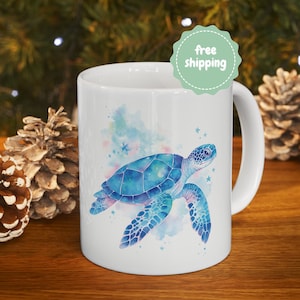 Sea Turtle Coffee Mug: Coastal Ocean Drinkware