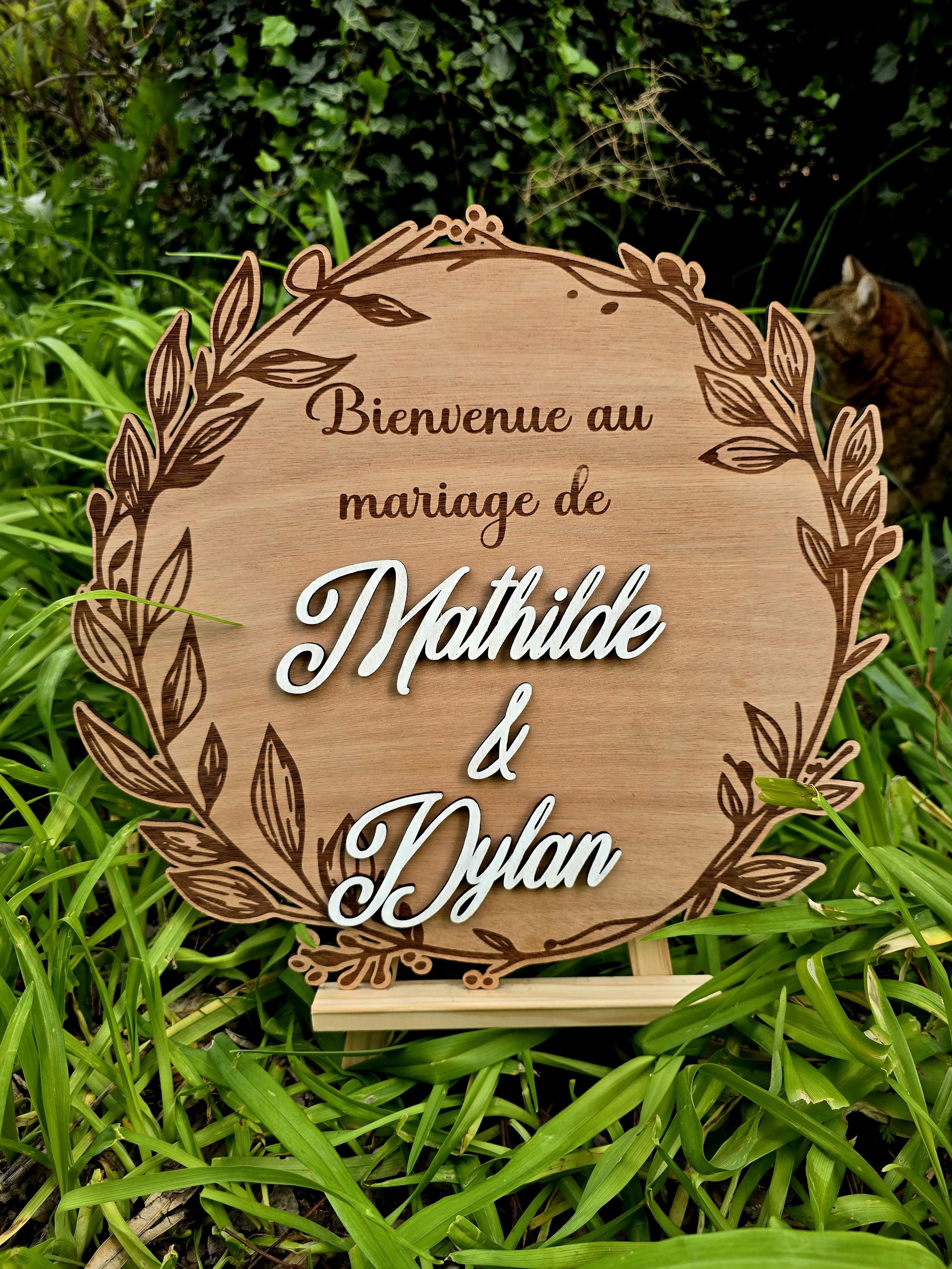 Plaque De Rue En Bois Personnalisée Par Gravure