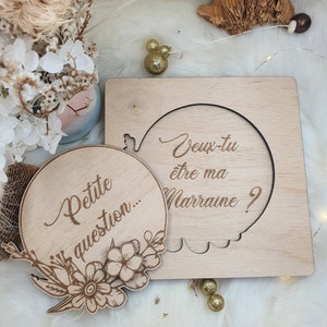 Demande parrain / Marraine - demande surprise personnalisée - cadeau personnalisable