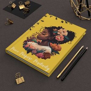 Journal Notebook For Women, African American Journal, Journal for Black Women, Daily Planner,  Black Art
