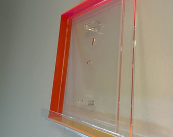 8x10 Neon Magnetic Multicolor Transparent Acrylic Picture Frame (2 pieces)