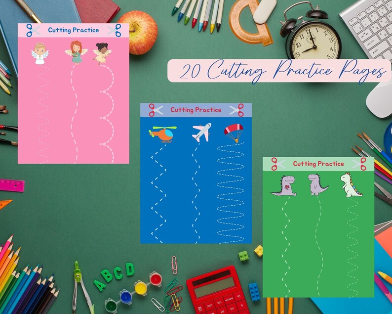 20 Scissor Skills Cutting Worksheets for Children Scissor Skills