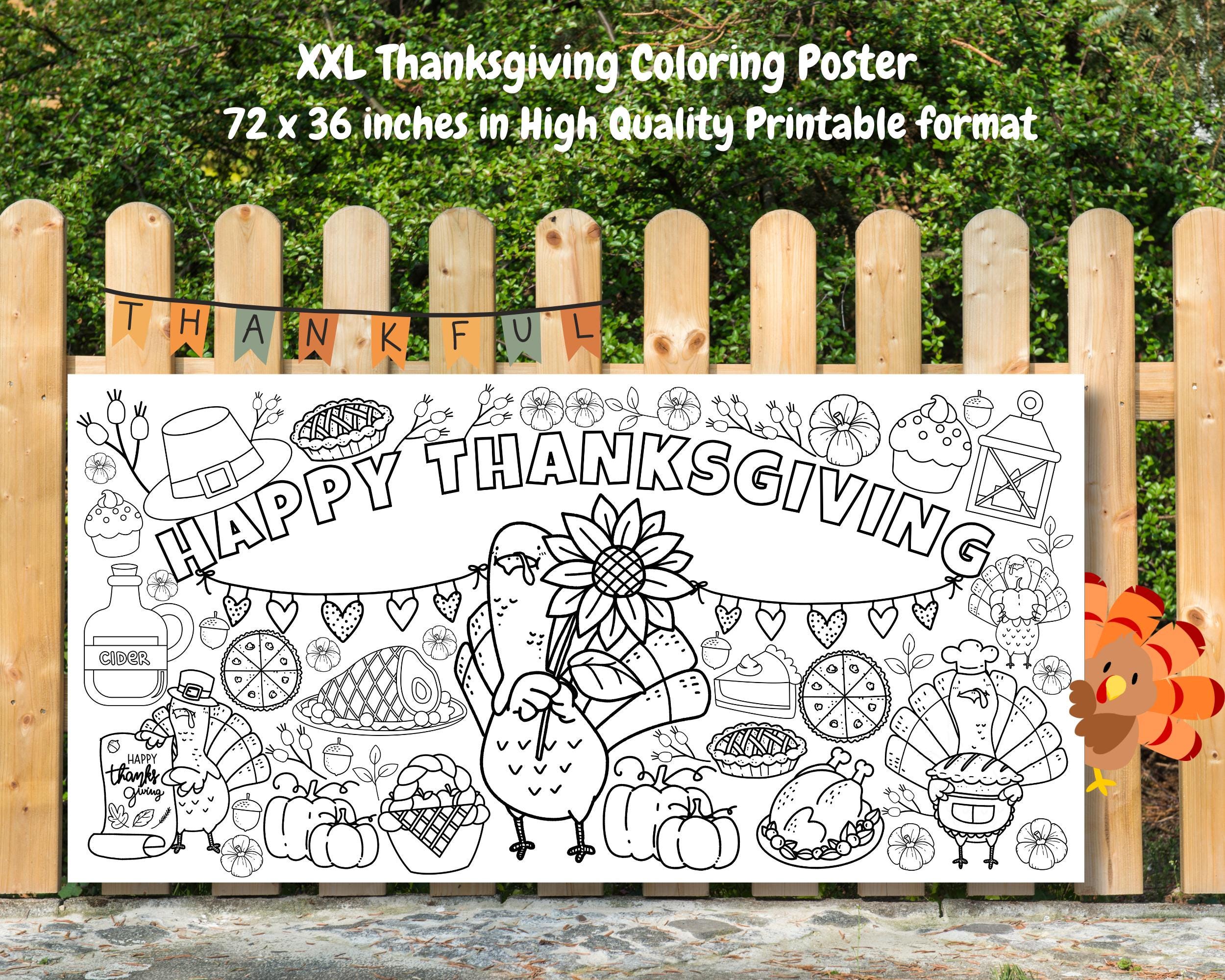 Thanksgiving poster - Etsy México, image size:2500x2000