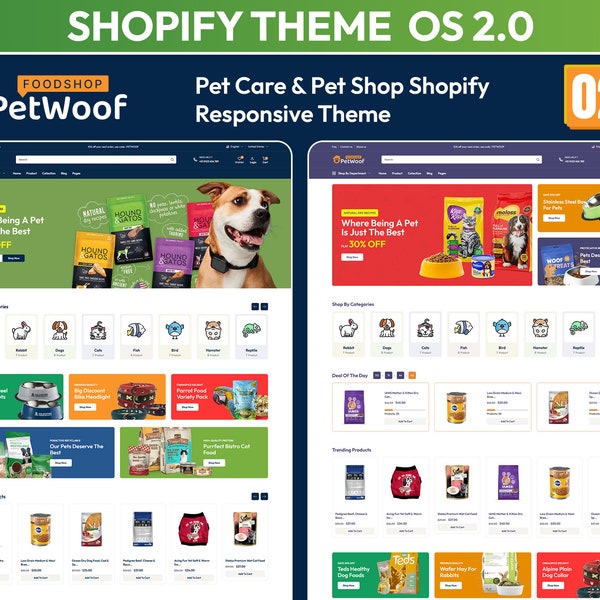 Pet Stores and Nutrition |  Pet Food Responsive Shopify Theme 2.0 | Best Shopify Pet Theme | Pet Food Shopify theme | Food Responsive Theme