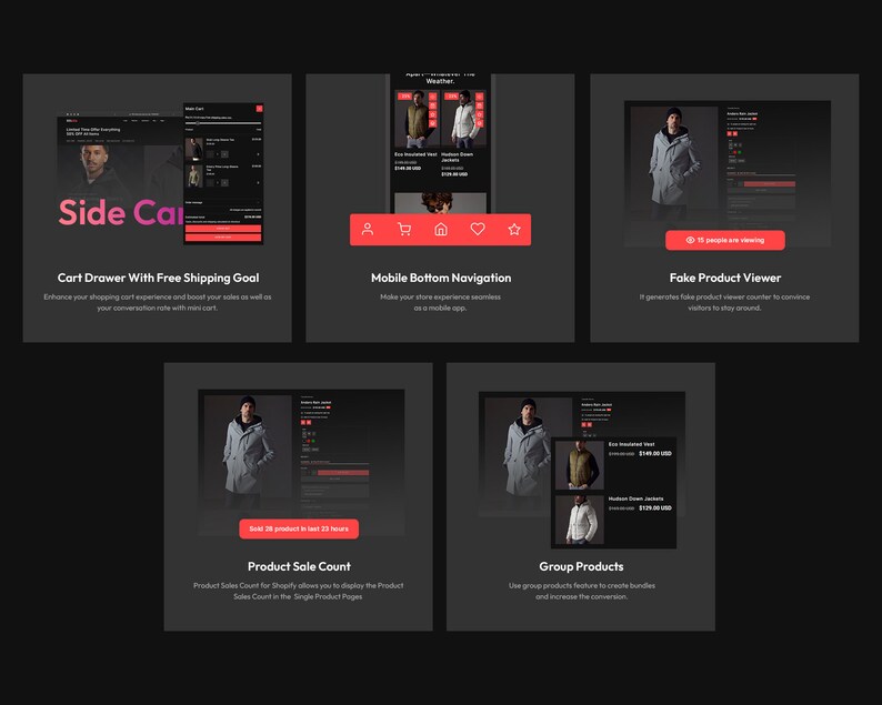 Fashion Store Shopify Theme Product Page Features