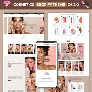 Cosmetics Shopify Theme: Skincare & Supplement Website Template