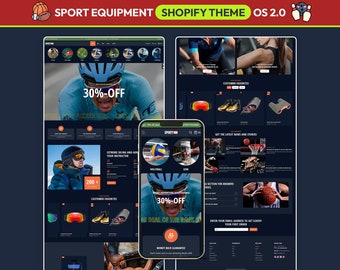 Sportswear Shopify Theme, Modern Athletic Ecommerce Template, Fitness & Gym Clothing Store Template, Activewear Shopify Theme