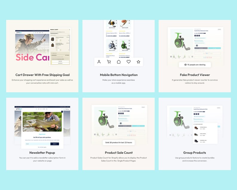 Fishing Shopify Theme Weapons Equipment Store Fishing & Etsy UK