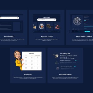 Fishing equipment ecommerce website built with Shopify theme
