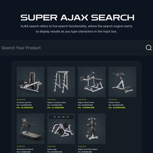 Gym Equipment Ecommerce Website with Advanced Product Filters