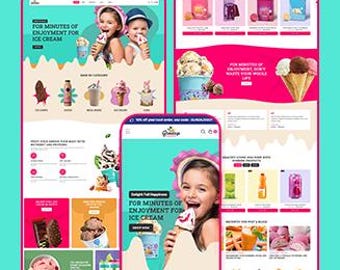 Juice & Bakery Shopify Theme, Food Store Website Template, Bakery Ecommerce Design, Beverage Shop Theme